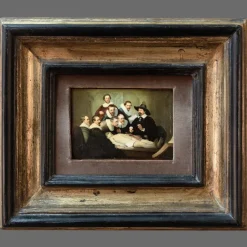 Pamono After Rembrandt, Figurative Scenes, 1890s, Oil Paintings, Framed, Set of 2> Old Masters