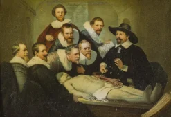 Pamono After Rembrandt, Figurative Scenes, 1890s, Oil Paintings, Framed, Set of 2><noscript><img width=
