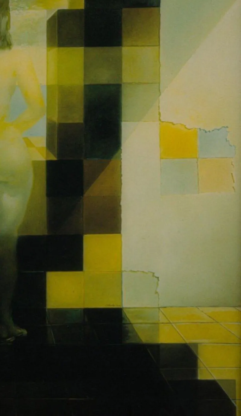 Pamono After Salvador Dali, Lincoln / Gala Anamorphosis Portrait> Prints & Multiples