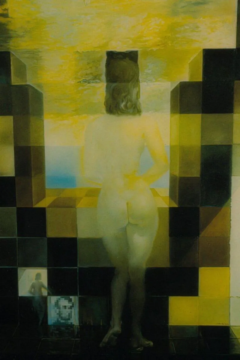 Pamono After Salvador Dali, Lincoln / Gala Anamorphosis Portrait> Prints & Multiples