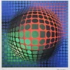 Discount Pamono After Victor Vasarely, Op Art Composition, Lithograph, 1970s