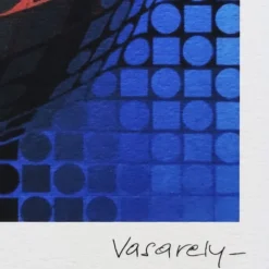 Discount Pamono After Victor Vasarely, Op Art Composition, Lithograph, 1970s