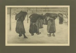 Sale Pamono After Vincent Van Gogh, Women Carrying Sacks in the Snow, 1928, Portfolio Print