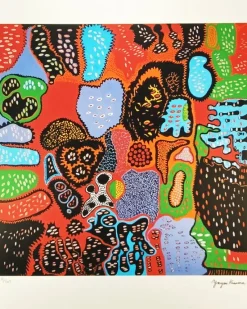 Hot Pamono After Yayoi Kusama, Composition, 1990s, Limited Edition Lithograph