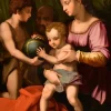 Pamono Agnolo di Cosimo alias Il Bronzino, Holy Family with Madonna & St John, 1550s, Oil on Panel> Old Masters|Classical
