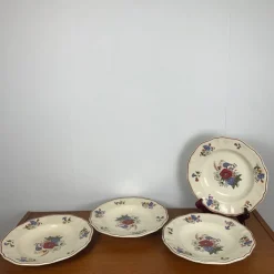 Hot Pamono Agreste Soup Plates from Sarreguemines, 1920s/1950s, Set of 4