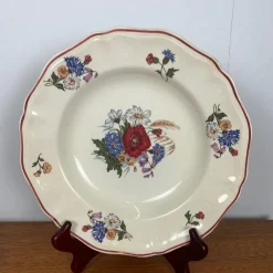 Hot Pamono Agreste Soup Plates from Sarreguemines, 1920s/1950s, Set of 4