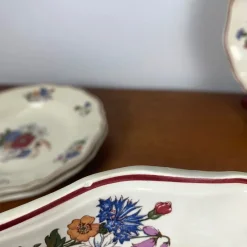 Hot Pamono Agreste Soup Plates from Sarreguemines, 1920s/1950s, Set of 4