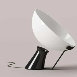 Best Pamono Aida Aluminium and Glass Table Lamp by Angelo Mangiarotti for House of Finn Juhl