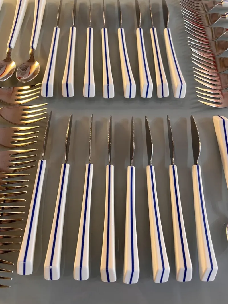Outlet Pamono Air France Cutlery by Nathalie Georges, 1980s, Set of 48
