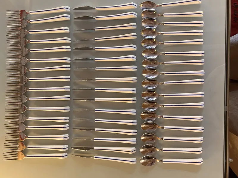 Outlet Pamono Air France Cutlery by Nathalie Georges, 1980s, Set of 48