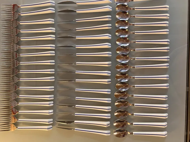 Outlet Pamono Air France Cutlery by Nathalie Georges, 1980s, Set of 48