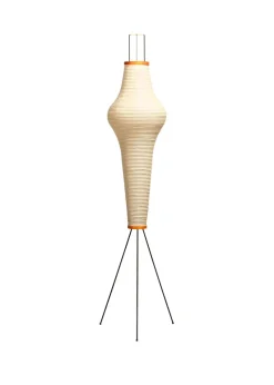 New Pamono Akari Model 14a Light Sculpture in Washi Paper and Bamboo by Isamu Noguchi