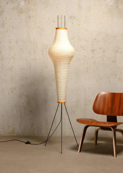 New Pamono Akari Model 14a Light Sculpture in Washi Paper and Bamboo by Isamu Noguchi