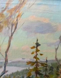 Discount Pamono Aksel P. Knudsen, Painting, Oil on Canvas