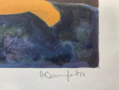 Pamono Alain Bonnefoit, L'apaisement, 1974, Original Lithograph><noscript><img width=
