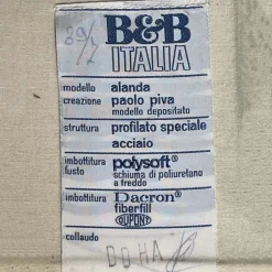 Pamono Alanda Leather Sofa by Paolo Piva for B&B Italia, 1980><noscript><img width=