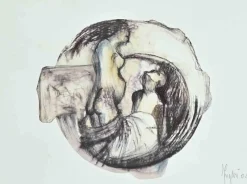 Online Pamono Alberto Inglesi, Figures, Mixed Media, 2004