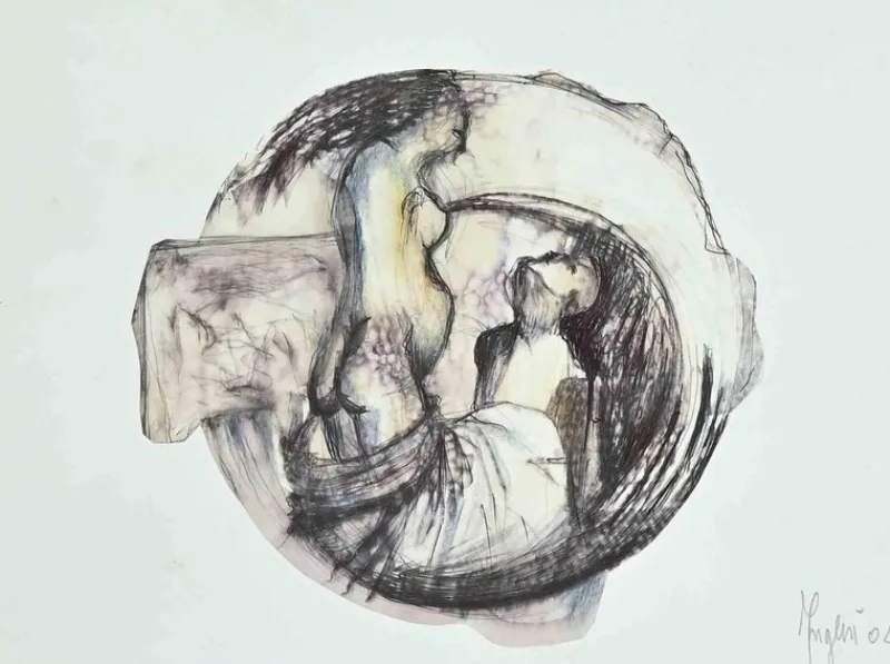 Online Pamono Alberto Inglesi, Figures, Mixed Media, 2004
