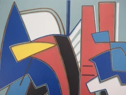 Sale Pamono Alberto Magnelli, Blue Composition, Original Lithograph