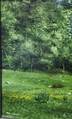 Hot Pamono Alberto Vespaziani, A Mountain Meadow, 1970s, Oil on Canvas, Framed