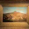 Pamono Alessandro La Volpe, View of Pompeii, Oil on Canvas, 1800s, Framed> Old Masters