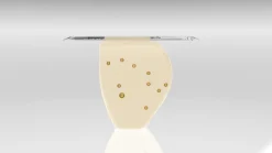 Clearance Pamono Alessia Constellation 1 Porcelain Skin/Gold Side Table from Eje-Design