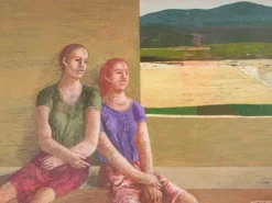 Pamono Alessio Paternesi, At the Back of the Stage, Oil on Panel, 1980s> Contemporary|Painting