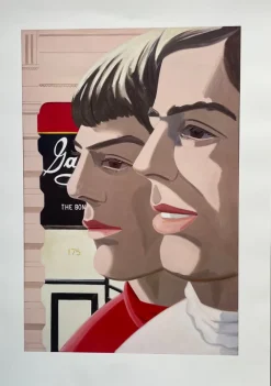 Pamono Alex Katz, Scott and John, Frieder Burda Exhibition Poster, Germany, 1966 / 21st Century> Posters