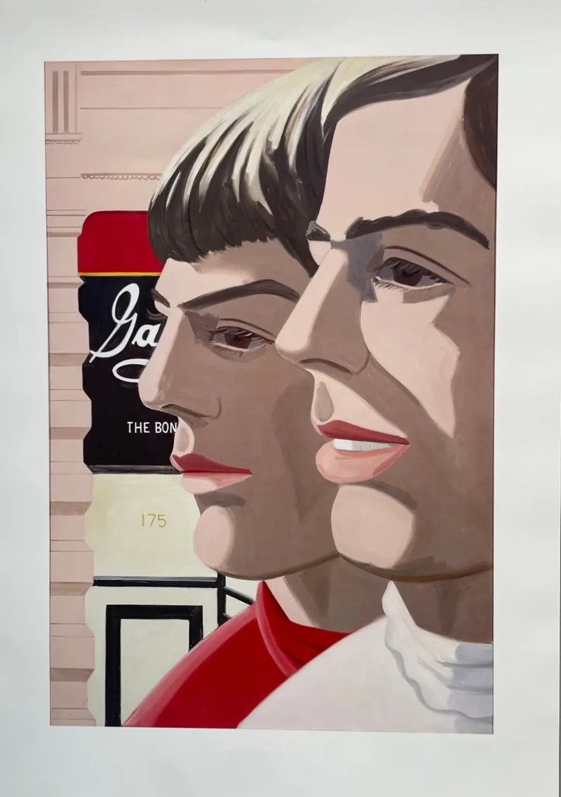 Pamono Alex Katz, Scott and John, Frieder Burda Exhibition Poster, Germany, 1966 / 21st Century> Posters