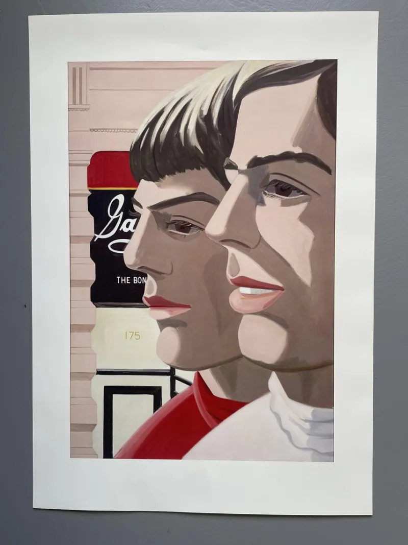Pamono Alex Katz, Scott and John, Frieder Burda Exhibition Poster, Germany, 1966 / 21st Century> Posters
