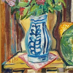 Pamono Alexander Michael, Impressionistic Still Life, 1975, Oil Painting><noscript><img width=