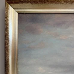 Pamono Alexander Reich-Staffelstein, Seascape with Sailing Vessel, 20th Century, Oil Painting><noscript><img width=