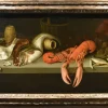 Pamono Alexander Van Adriaenssen, Still Life with Oysters & Fish, 1630, Oil on Canvas