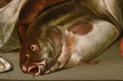 Pamono Alexander Van Adriaenssen, Still Life with Oysters & Fish, 1630, Oil on Canvas