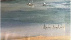 Pamono Alexandre Bonade, Saint-Servan Seen from the Ramparts of Saint-Malo, Watercolor, 2003><noscript><img width=