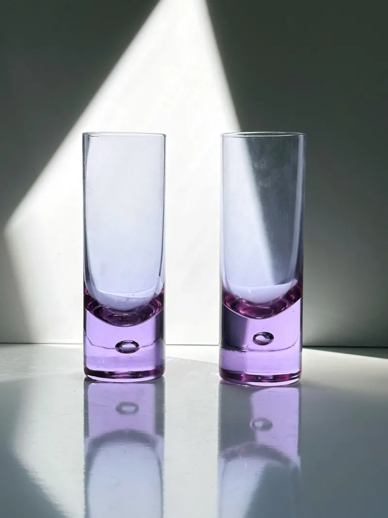 Pamono Alexandrite Glasses by Sergio Asti for Arnolfo di Cambio, 1970s, Set of 5> Glassware