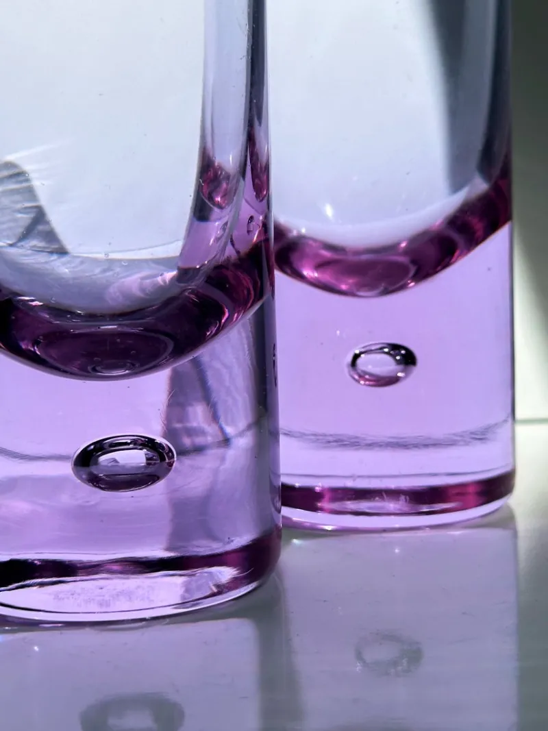 Pamono Alexandrite Glasses by Sergio Asti for Arnolfo di Cambio, 1970s, Set of 5> Glassware
