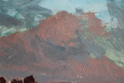 Pamono Alfejs Bromults, Winter Landscape, Oil on Cardboard><noscript><img width=