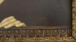 Pamono Alfonso Rocchi, Fanciulla with Cardo, Italy, 2018, Oil on Canvas><noscript><img width=