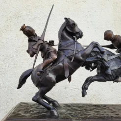 Hot Pamono Alfred De Nieuwerkerke, Battle of the Duke of Clarence, Late 19th Century, Bronze