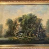 Pamono Alfred Williams, Woodland Landscape, 19th Century, Oil on Canvas, Framed> Painting