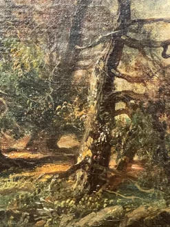 Pamono Alfred Williams, Woodland Landscape, 19th Century, Oil on Canvas, Framed><noscript><img width=