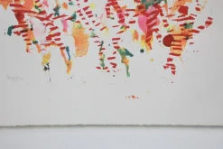 Outlet Pamono Alighiero Boetti, Jumping from Pole to Frasca, 48-50, Silkscreen, 1986