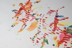Outlet Pamono Alighiero Boetti, Jumping from Pole to Frasca, 48-50, Silkscreen, 1986