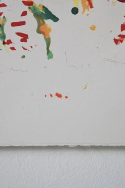 Outlet Pamono Alighiero Boetti, Jumping from Pole to Frasca, 48-50, Silkscreen, 1986