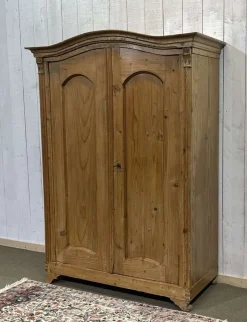 New Pamono Alsatian Fir Wardrobe, 1800s