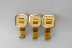 Sale Pamono Aluminium and Acrylic Glass Wall Hooks, Vienna, Austria, 1950s, Set of 3
