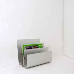Hot Pamono Aluminum Magazine Rack by Pierre Vandel for Espace Pierre Cardin, 1970s