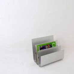 Hot Pamono Aluminum Magazine Rack by Pierre Vandel for Espace Pierre Cardin, 1970s